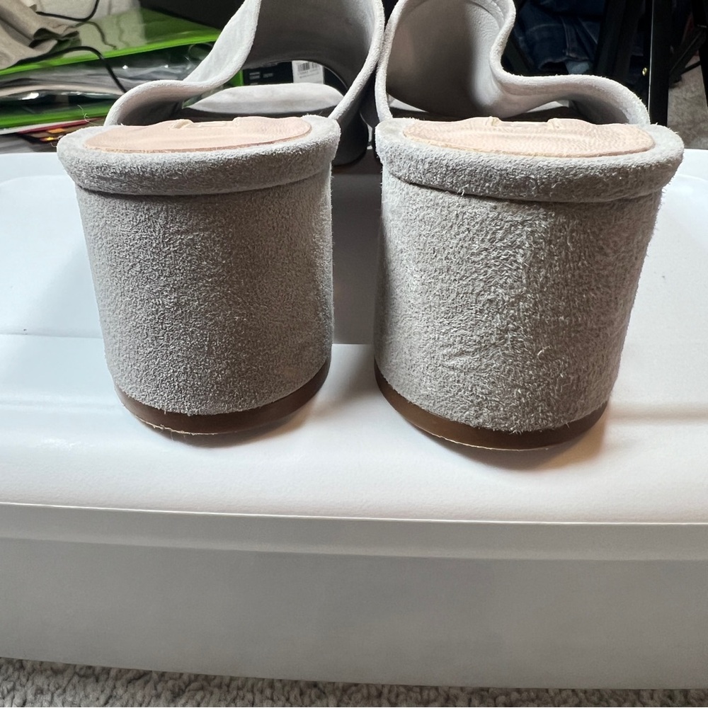 Topshop Gray Block Heel Sandals View 3